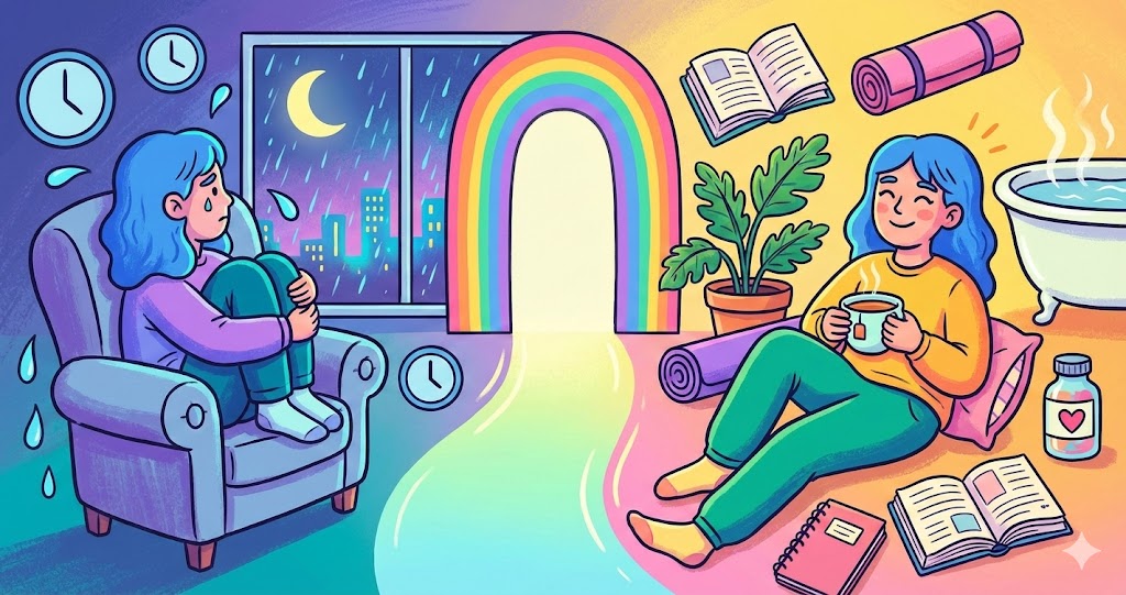 日曜夜の涙は「甘え」ではありません。適応障害のサインと自分を守るための具体的な処方箋