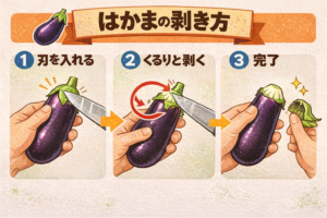 はかまの剥き方ガイド